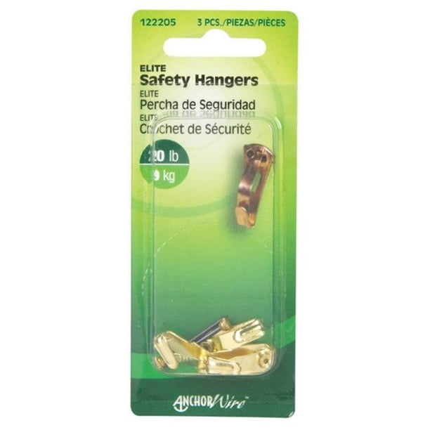 Hillman 122205 Elite Safety Hanger 20lb 3 Pack The Hillman Group Hillman 122205 Elite Safety Hanger 20lb 3 Pack The Hillman Group
